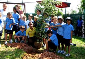 Planting tree in ISKL(International school Kuala Lumpur)