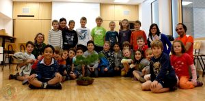 Planting tree in a primary school in Egg ( Bregenswild )