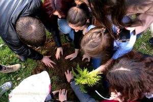 Planting tree in Marmara university for Jasminka